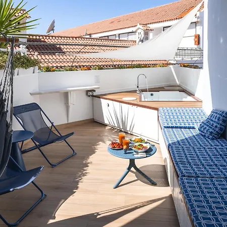 Modern, Design, Private Jacuzzi - 2 Terraces, 2 Beds - Wow - Christianos * Los Cristianos (Tenerife)